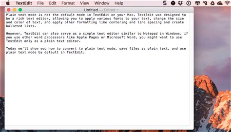 How To Use Plain Text Mode In Textedit On Your Mac