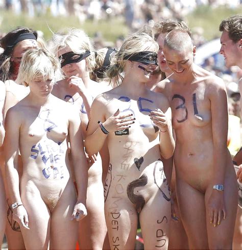 See And Save As Cute Blonde Girls At Roskilde Nude Run Porn Pict