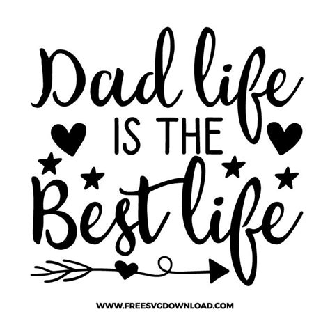 Dad Life Is The Best Life Svg And Png Fathers Day Free Svg Download