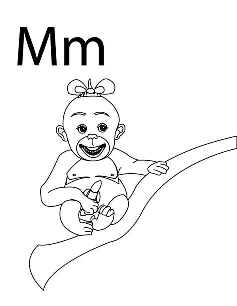 Coloring Pages Letter M