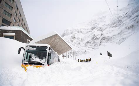 Thousands Stranded In Swiss Ski Resorts As Extreme Weather Continues To