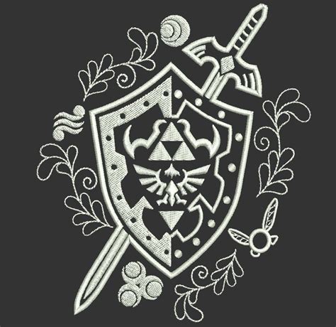 Legend Of Zelda Hylian Shield With Master Sword Machine