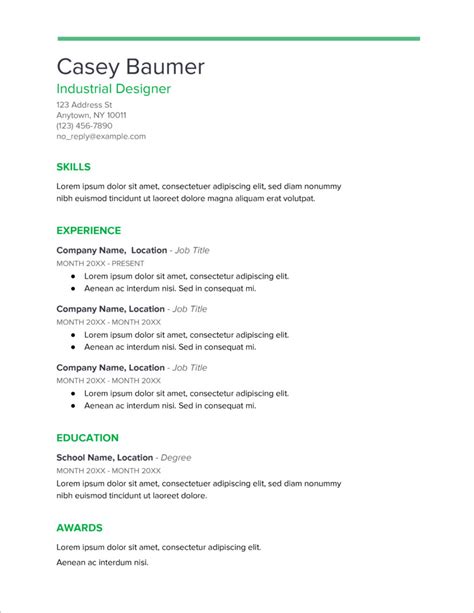 This resume template includes a summary section, which is ideal if. Great Simple Resume Format Free Download In Ms Word Resume ...