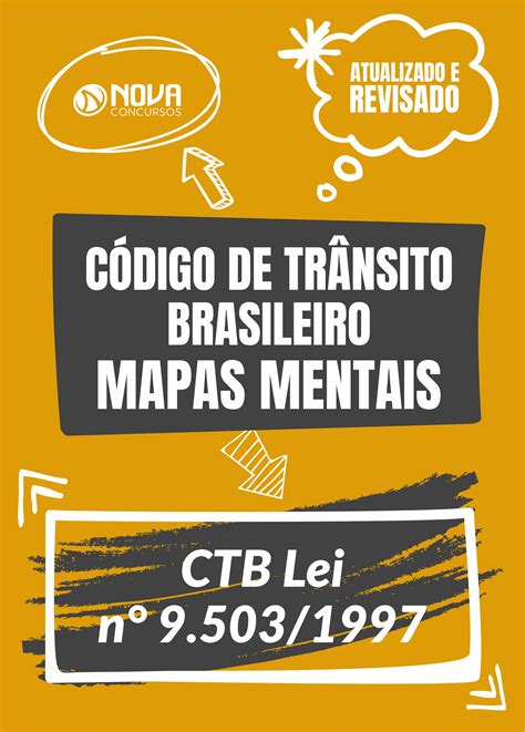 Mapas Mentais Código de Trânsito Brasileiro CTB Lei nº 9 503 1997 PDF