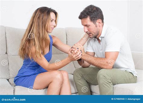 Girlfriend Comforting Boyfriend Stock Photo Image Of Boyfriend Help