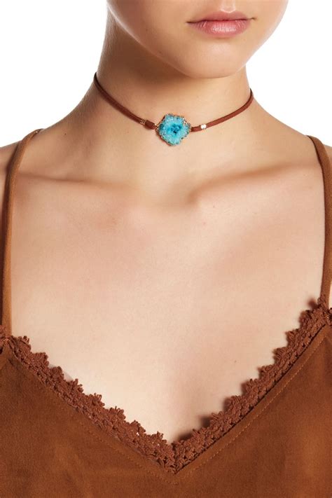 This Trend Right Brown Suede Choker Is Perfect For Festival Season