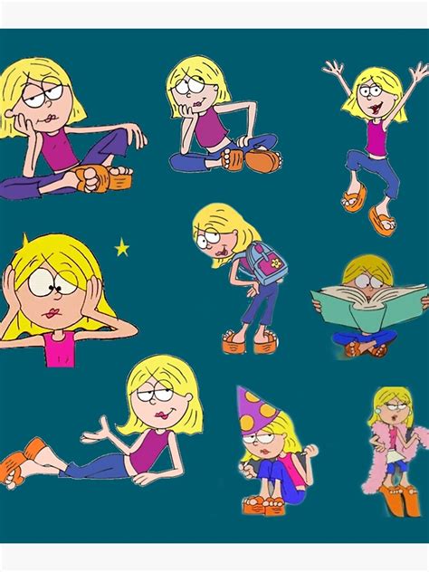 Lizzie Mcguire Cartoon Pack Poster For Sale By Craftyarialees