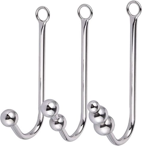 Butt Plug Stainless Steel Anal Hook With Anal Beads Hole Anal Hook