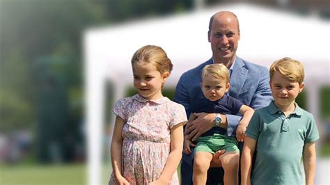 Prinz george (7), prinzessin charlotte (5) und prinz louis (2) sind kleine naturforscher: Prinz William: Foto mit seinen drei Kids ohne Mama Kate