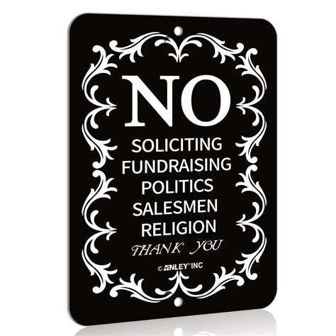 No Soliciting Sign Printable