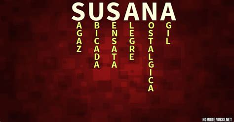 Qué Significa Susana