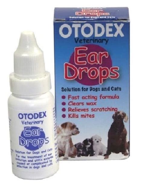 Pet Ear Drops Cleaner Dogs Cats Scratching Mites Remove Wax Infections