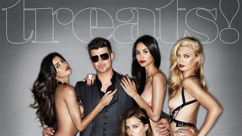 Robin Thicke S Topless Women Video Inspired By Magazine
