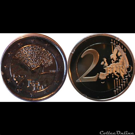 2 € Comm 70 Ans De Paix En Europe 2015 Moedas Euro França