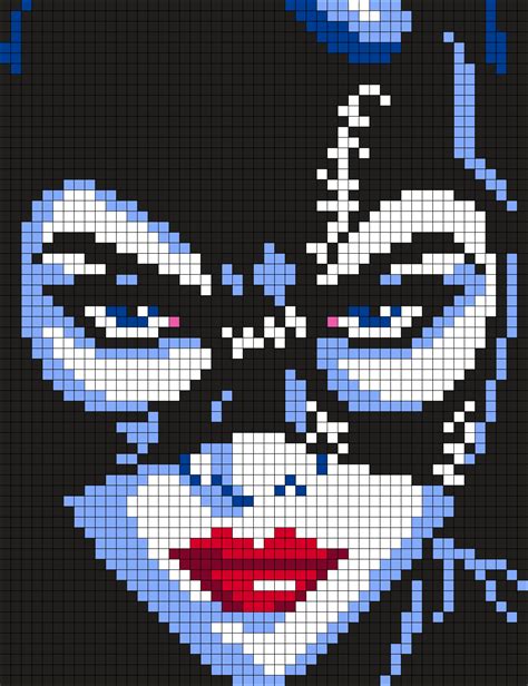 Michelle Pfeiffer As Catwoman From Batman Returns 50 X 65 Square Grid