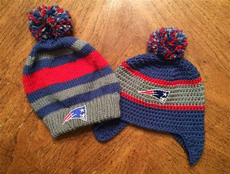 Knit And Crochet New England Patriots Hats Winter Hats Hats Knit