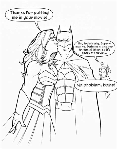 Valentines Day Sketch Wonder Woman And Batman Batman Wonder Woman