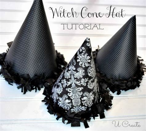 party favor witch hat cones  template  create