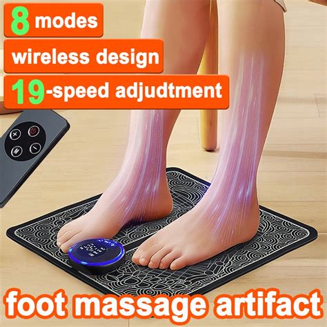 Remote Control Foot Massager Electric Foot Massager Pad Feet Muscle