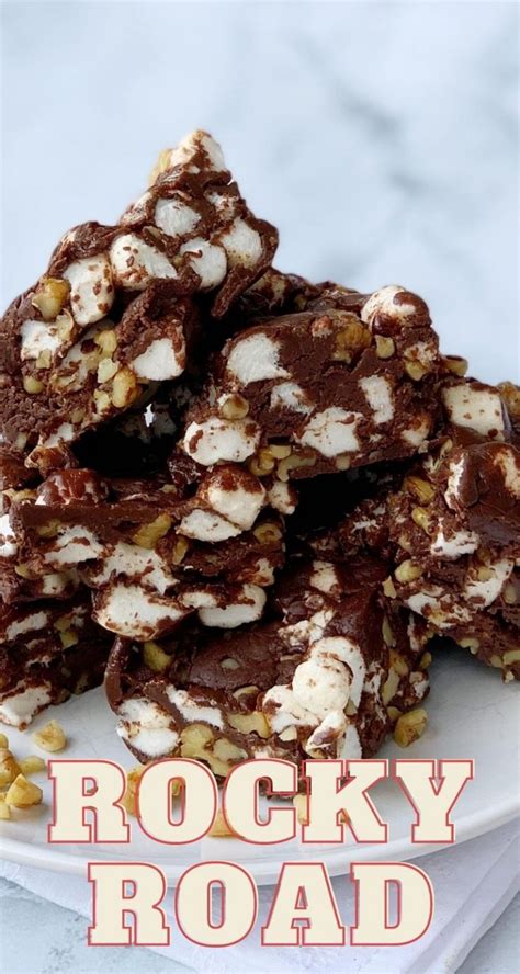 Homemade Rocky Road Candy Recipe (With Walnuts)
