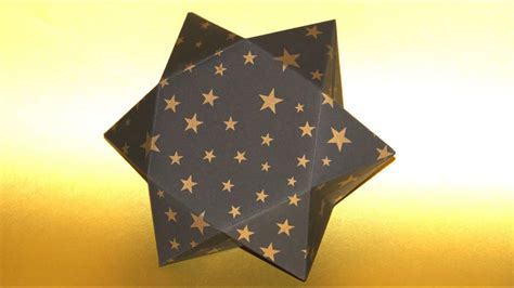 Origami schachtel falten geschenkbox mit deckel basteln anleitung 10 td post featured image display. Sterne basteln... eine Stern - Geschenkbox falten... How ...