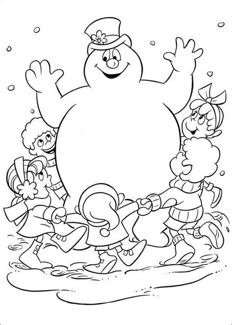 Kids-n-fun.com | 24 coloring pages of Frosty the Snowman