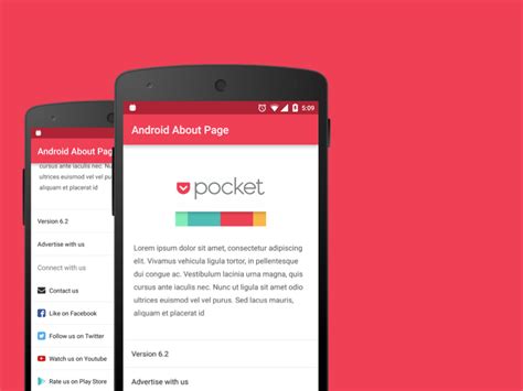 Android About Page Uplabs