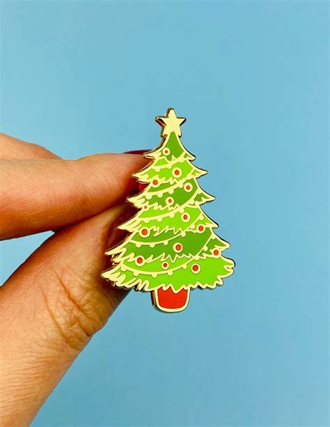 Christmas Tree Pin Xmas Enamel Pin Christmas Ts Etsy