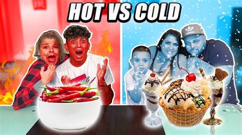 Hot Vs Cold Food Challenge Youtube