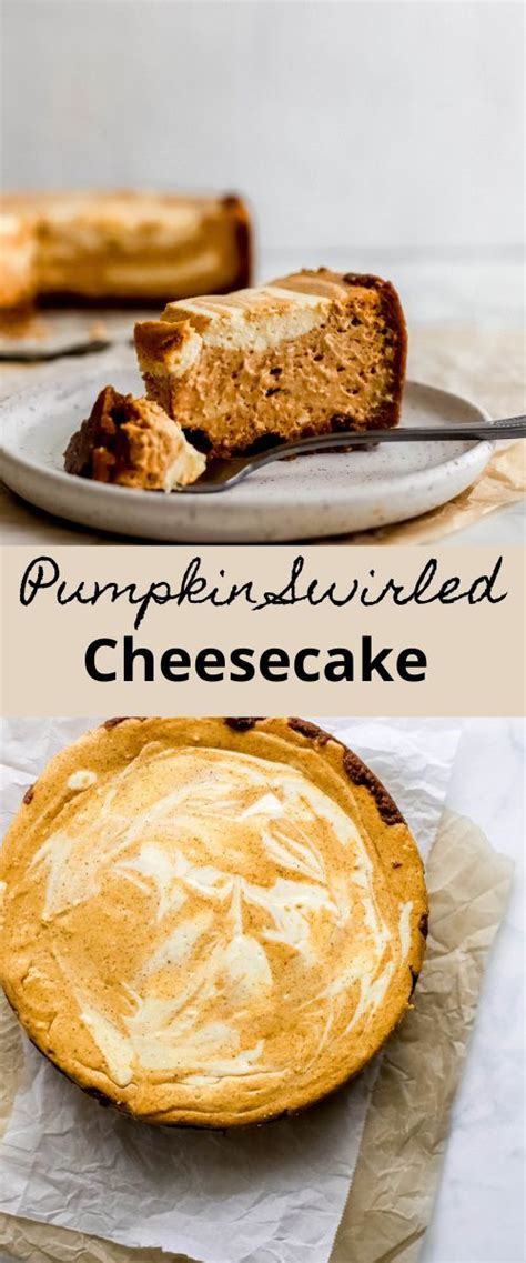 Pumpkin Swirled Cheesecake Just Add Sprinkles Dessert Recipes Easy