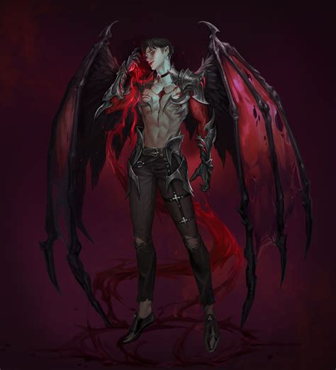 Pin By Данил Филиппенко On Characters Fantasy Demon Fantasy Art Men Demon Male