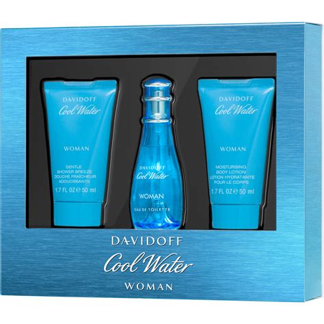 Our spirit gift set features classical wallet and card holder for men. Davidoff 3 Pc. Cool Water Woman Gift Set | Gifts Sets For ...