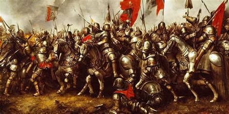 Teutonic Knights Victorious In The Battle Of Grunwald Stable Diffusion