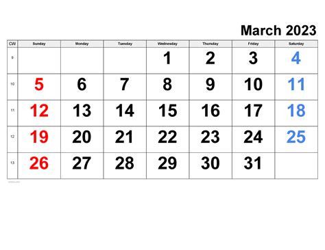 March 2023 Calendar Free Printable Pdf Xls And Png
