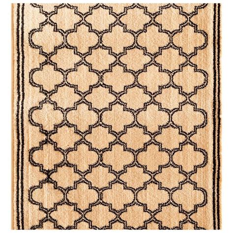 Floor runners work equally well as doormats, accent pieces, and protective coverings. Natco Stratford Garden Gate Ivory 33 in. x Your Choice ...