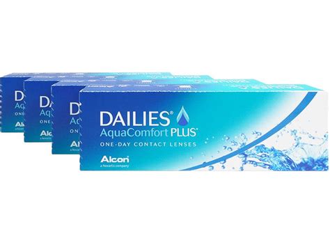 Dailies Aqua Comfort Plus 4 Box Daily Disposable Contact Lenses Daily