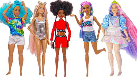 New 2021 Barbie Extra Fashion And Ken Fashionista Haul Video Youtube