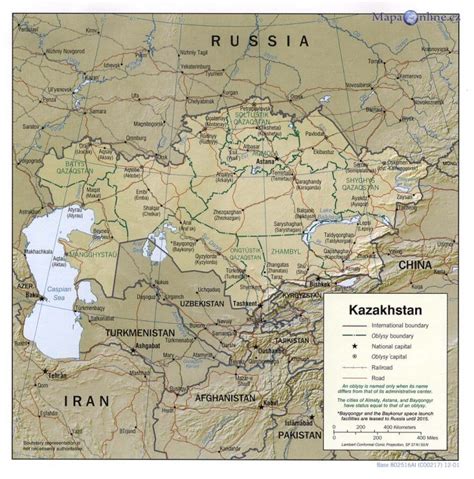 Mapa Kazachstánu MapaOnline cz