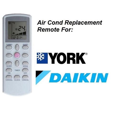 AIR COND REMOTE CONTROL REPLACEMENT FOR YORK DAIKIN ACSON Shopee Malaysia