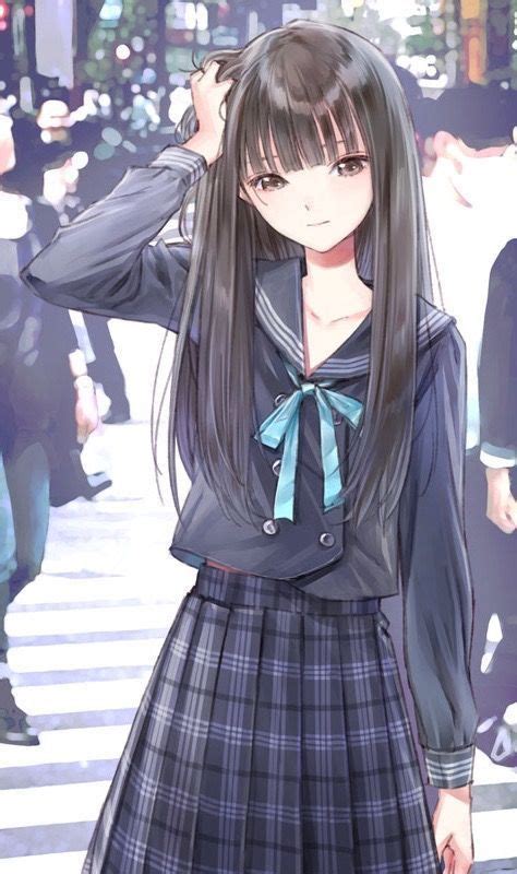 Anime Wallpaper Hd Uniform Kawaii Anime Girl