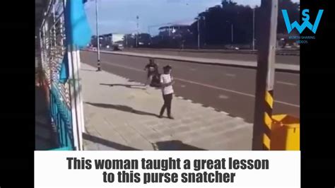 This Woman Taught A Great Lesson To This Purse Snatcher Youtube