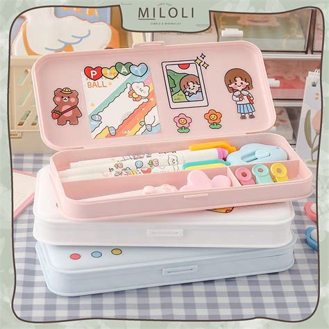 Jual Miloli Kotak Pensil Minimalis Pencil Case Aesthetic F0100