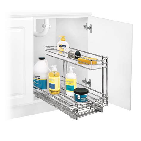 You can add this type of organizer to your kitchen cabinets any time you want. Lynk Roll Out Under Sink Cabinet Organizer - Pull Out Two ...
