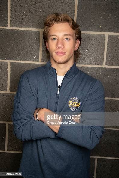 Quentin Musty Poses For A Portrait During The 2023 Nhl Scouting News