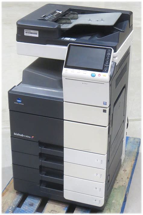 Konica minolta bizhub c454 / c454e is a large (a3 size) network printer with an adf unit. Konica Bizhub C454E / Konica Minolta bizhub C454e 45 color ...