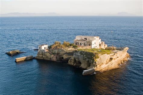 Island Of The Gaiola Naples Stock Image Image Of Archaeology Italy