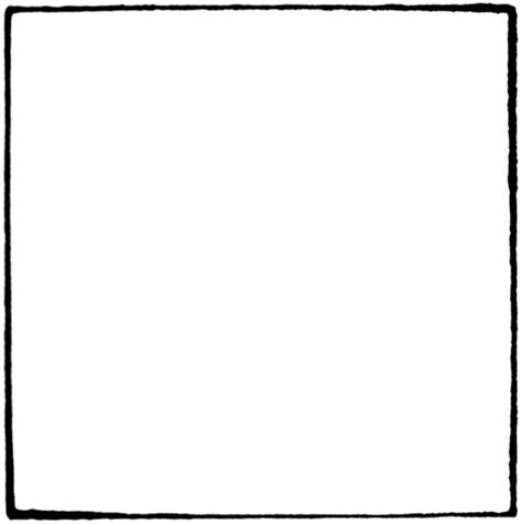 Outline Of A Square Clipart Best