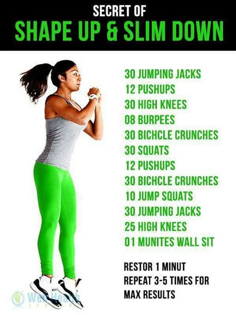 Min Workout How To Slim Down Fitness Body Workout