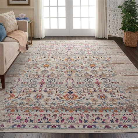 VINTAGE KASHAN VKA02 IVORY AREA RUG