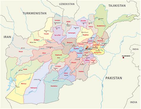 Afghanistan Map Guide Of The World